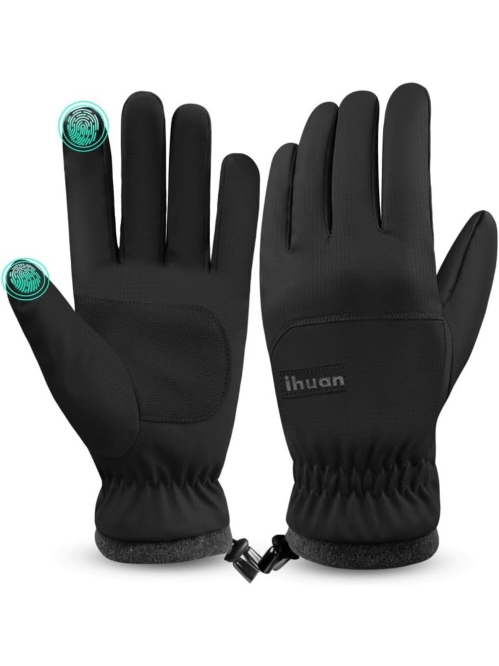 Winter Waterproof Ski Gloves for Men & Women - Warm Cold Weather Cycling